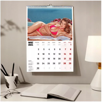 Kalendarz ścienny Format A3 Kobiety Bikini 2024 Rok Prezent Y4