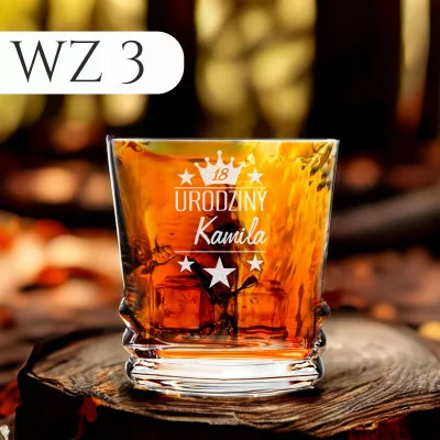 Etykieta Ze Zdjęciem +szklanka Whisky Geo Prezent Urodziny Chłopaka 1l Y4
