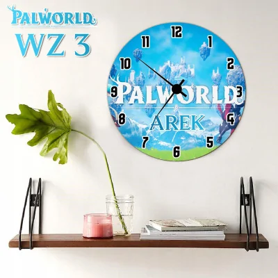 Zegar ścienny Dziecięcy Na ścianę Prezent Palworld Game Dla Gracza Y5