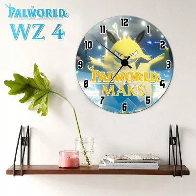 Zegar ścienny Dziecięcy Na ścianę Prezent Palworld Game Dla Gracza Y5