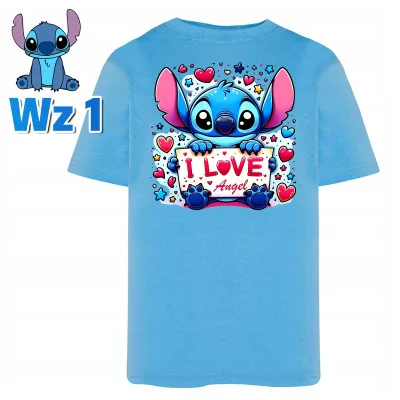 Koszulka Lilo I Stich Angel Disney Prezent Dla Dziecka Urodziny 9-11 Y5