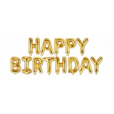 Zestaw Balony Złoty Na 30 Urodziny Happy Birthday