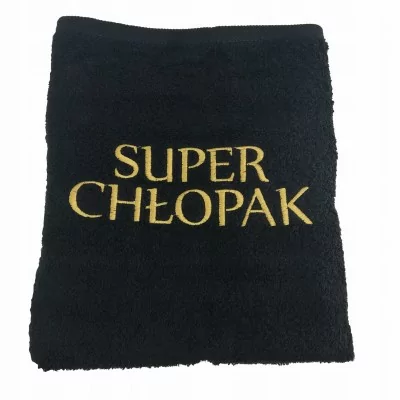 Ręcznik Dzień Chłopaka Haft Super Chłopak 50x100