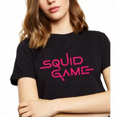 Damska Koszulka T-shirt Squid Game Nadruk