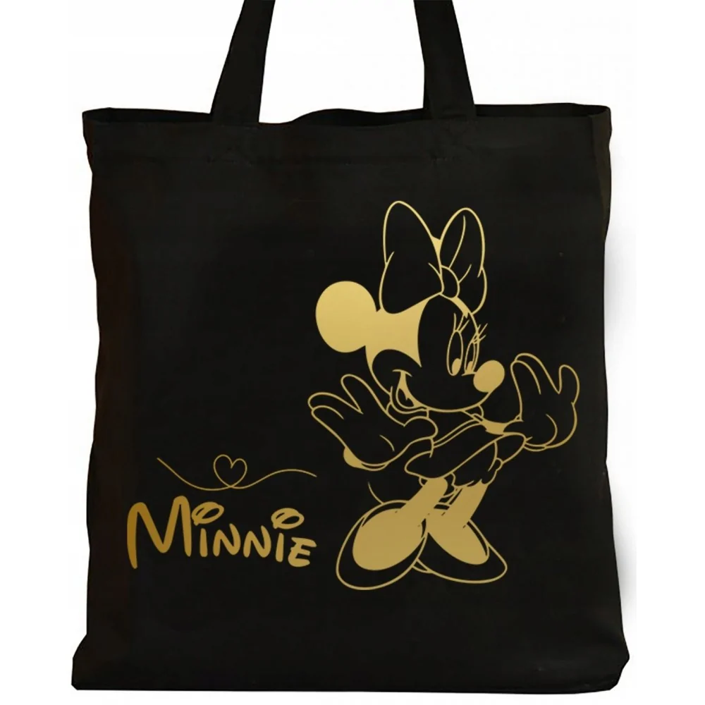Czarna Torba Na Zakupy Myszka Minnie Disney