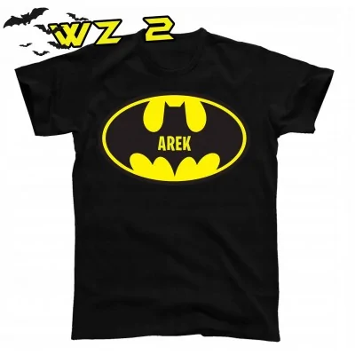 Koszulka Batman Dc +imię Prezent Y5