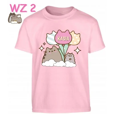 Koszulka Pusheen Cat+imię Prezent Dziecka