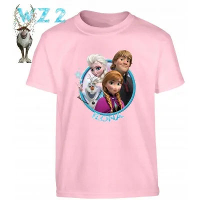 Koszulka Frozen Elsa+imię Prezent Dziecka Y4