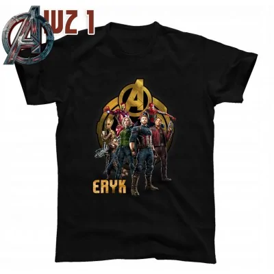 Koszulka Avengers Marvel +imię Prezent Y4