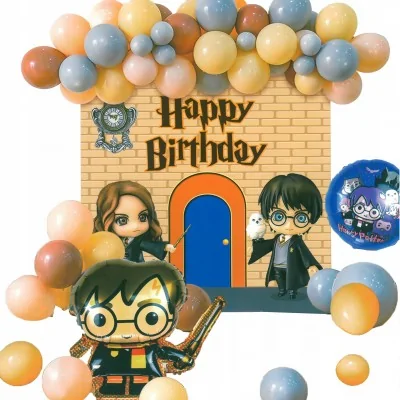 Zestaw Balonów Urodzinowy Harry Potter Urodziny
