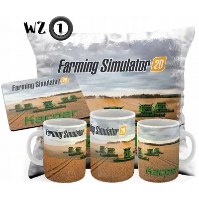 Poduszka+kubek+podkładka Farming Simulator Y4