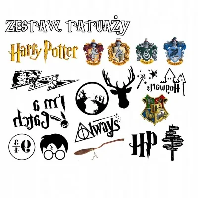 Tatuaż Zmywalny Tymczasowy Dzieci Harry Potter