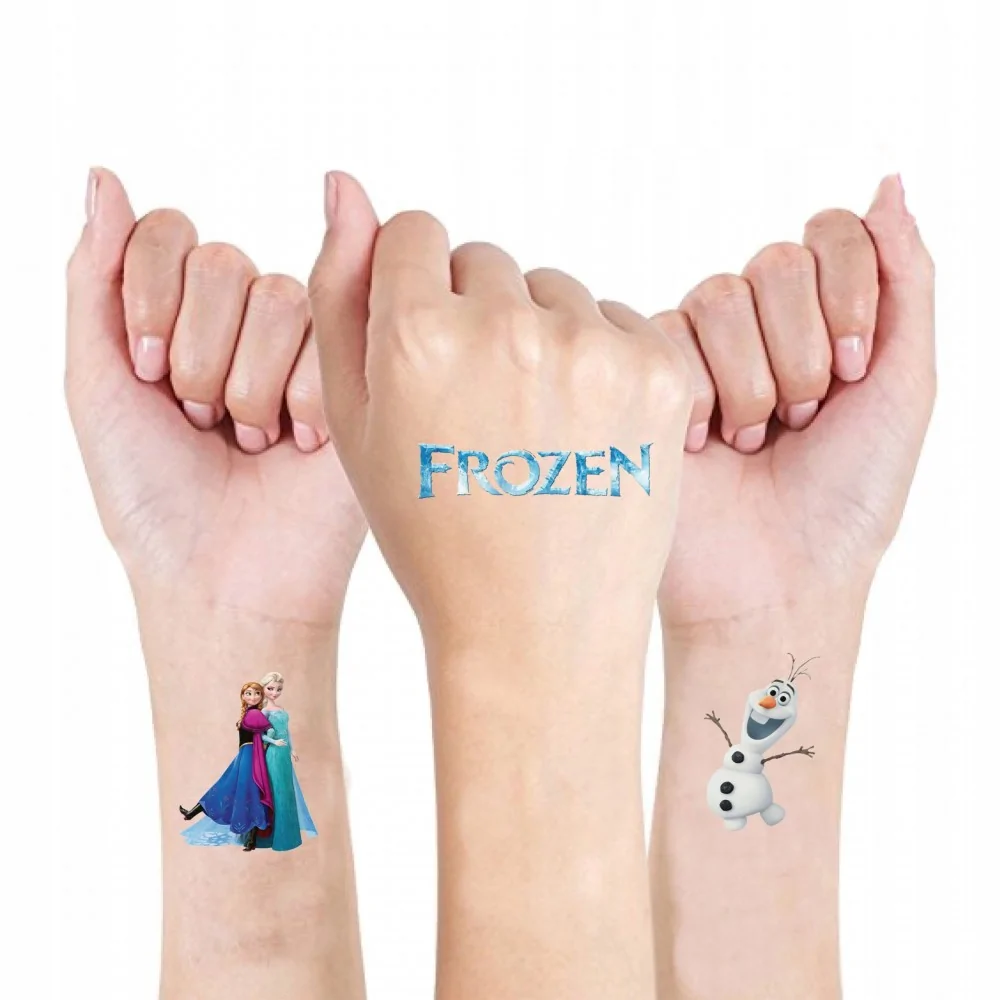 Tatuaż Zmywalny Tymczasowy Dla Dzieci Frozen Bajki