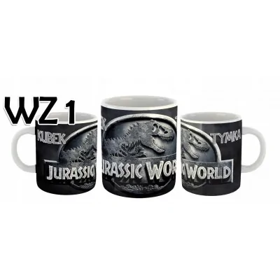 Kubek + Jurassic World + Imię Prezent święta Y5