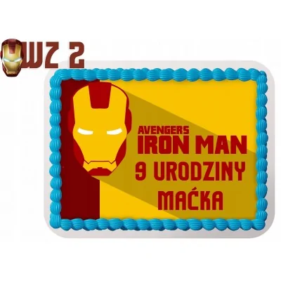 Opłatek Na Tort Iron Man Stark Avenger Urodziny