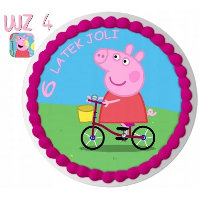 Opłatek Na Tort świnka Peppa Urodziny Dziecka Y5