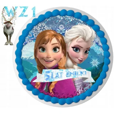 Opłatek Na Tort Frozen Elsa Urodziny Dziecka