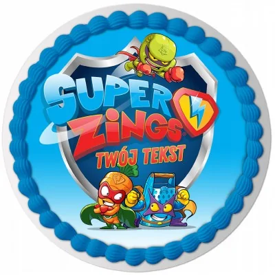 Opłatek Na Tort Super Zings Urodziny Dziecka