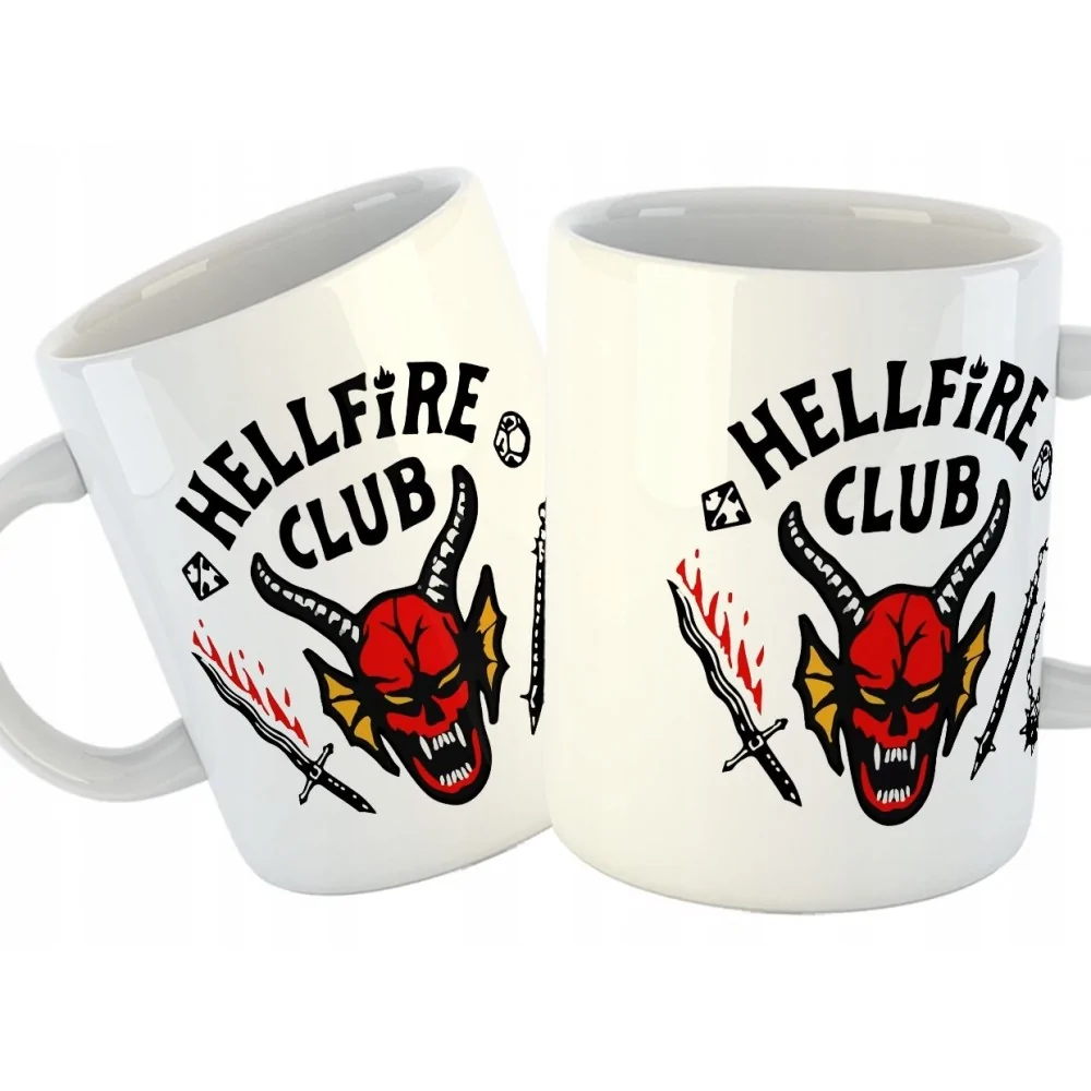 Kubek Hellfire Club Stranger Things +twój Tekst Y5