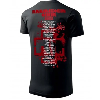 Koszulka Męska Dwustronna Rammstein Tour Y5
