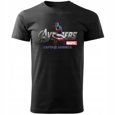 Koszulka Męska Avengers Kapitan Ameryka