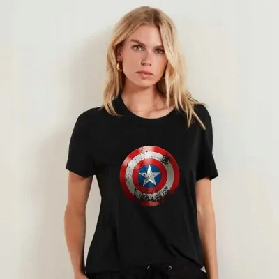 Koszulka Damska Tarcza Kapitan Ameryka