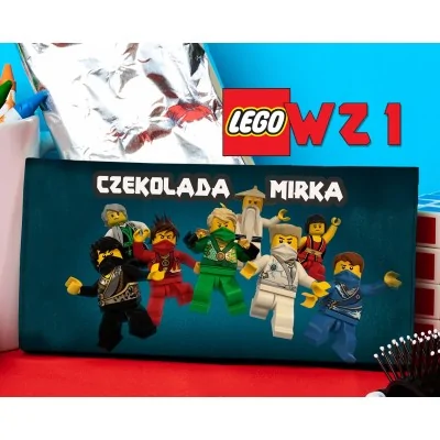 Zestaw Poduszka Kubek Czekolada Lego Ninjago