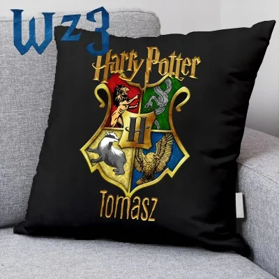 Czarna Poduszka Harry Potter + Imię