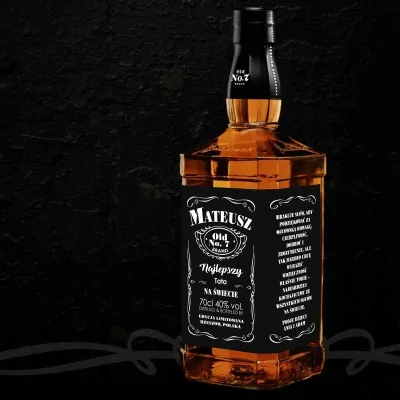Etykieta Whisky Na Dzień Ojca Taty Jack Daniels