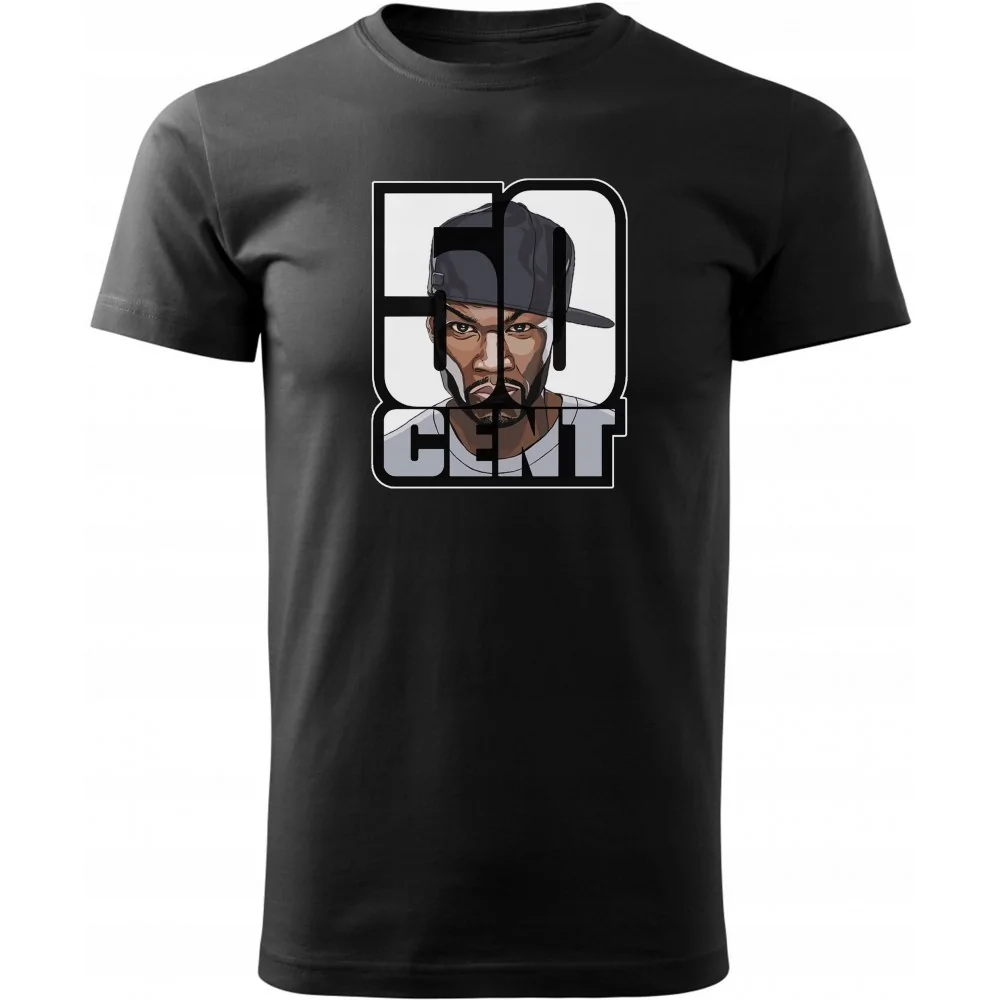 Koszulka Męska 50 Cent Hip Hop Rap Koncert