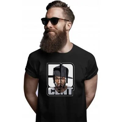 Koszulka Męska 50 Cent Hip Hop Rap Koncert