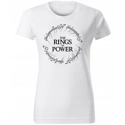 Biała Koszulka Damska Władca Rings Of Power