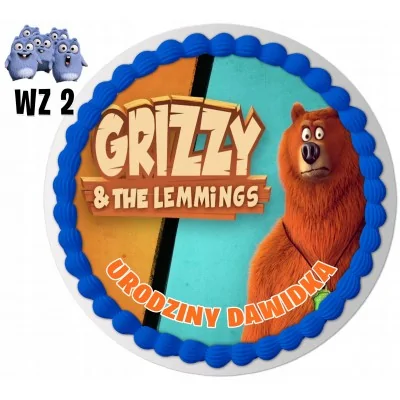 Opłatek Na Tort Grizzly I Lemingi Twój Tekst