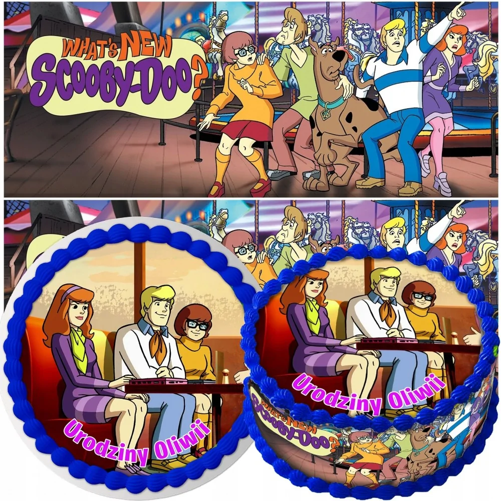 Zestaw Opłatek Na Tort+obwoluta Scooby Doo