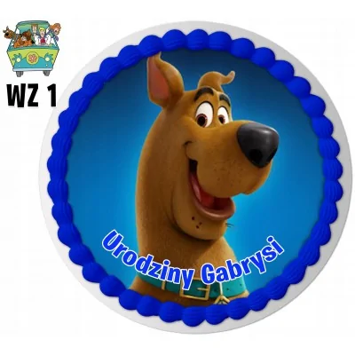 Zestaw Opłatek Na Tort+obwoluta Scooby Doo