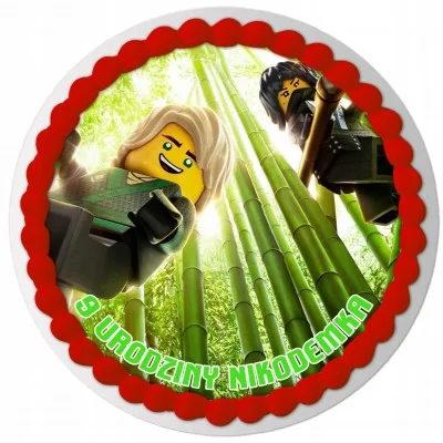 Opłatek Na Tort Lego Ninjago Klocki Tekst