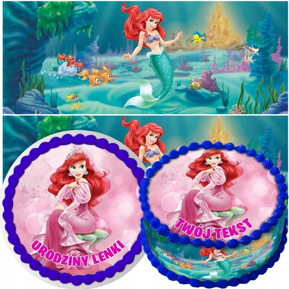 Zestaw Opłatek Na Tort + Obwoluta Ariel