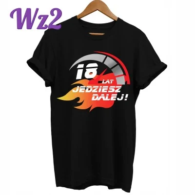 Koszulka T-shirt 18 Urodziny Męska Prezent