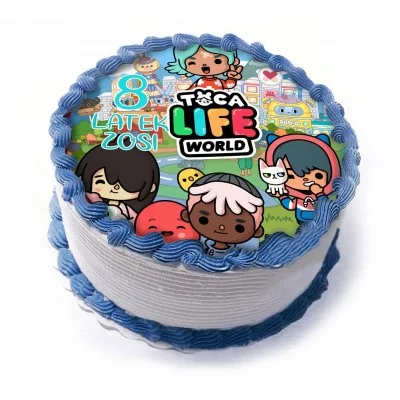 Opłatek Na Tort Toca Boca Life World Urodziny Y5
