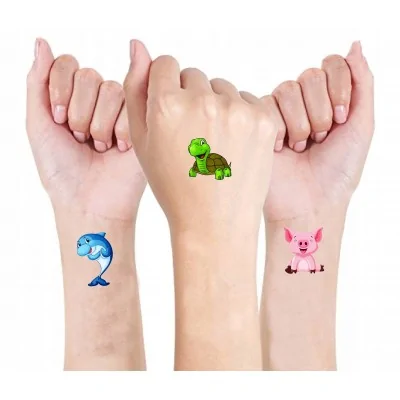 Tatuaże Dla Dzieci Zmywalne Animowane Zwierzęta