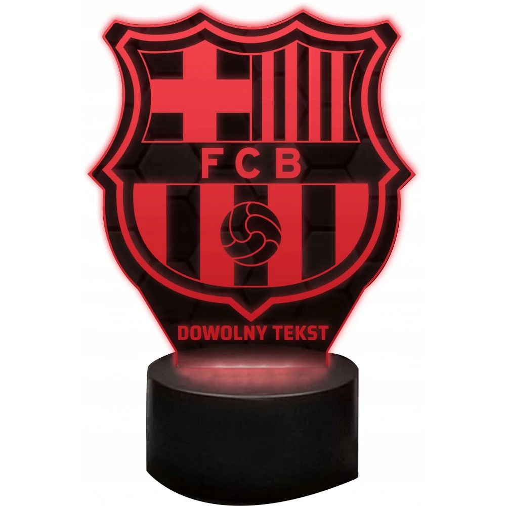 Lampka Nocna 3d Fc Barcelona Led Dla Dziecka