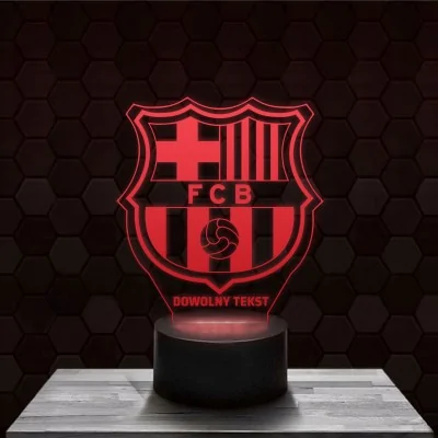 Lampka Nocna 3d Fc Barcelona Led Dla Dziecka