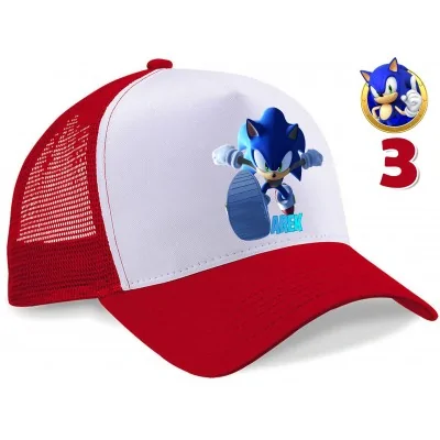 Czapka Z Daszkiem Sonic 2 Imię Dzień Dziecka Y5