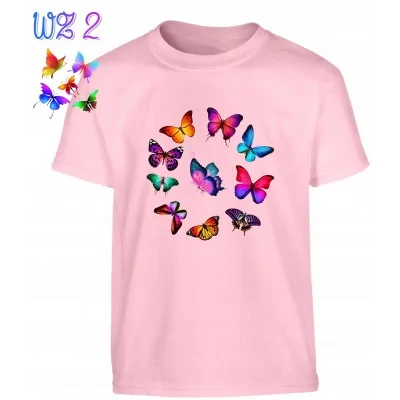Koszulka Dziecięca Motyle