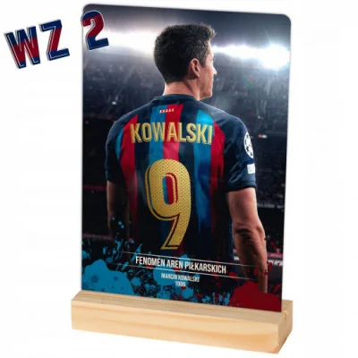 Szkło Dla Piłkarza Lewandowski Barcelona + Imię Y4