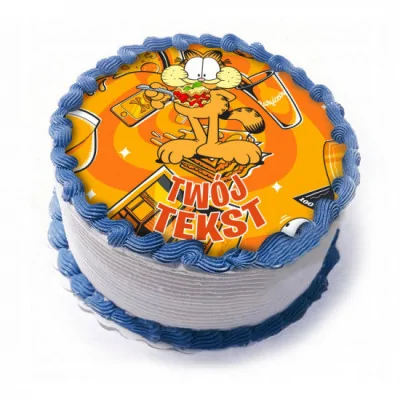 Opłatek Na Tort Garfield Urodziny Twój Tekst