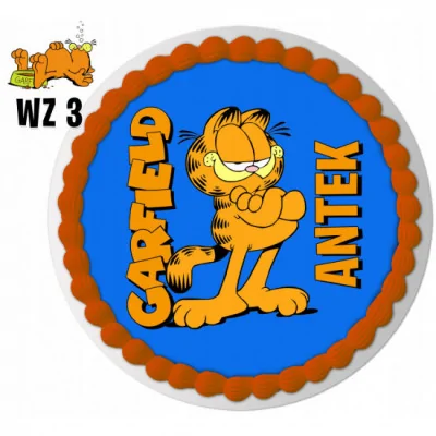 Opłatek Na Tort Garfield Urodziny Twój Tekst