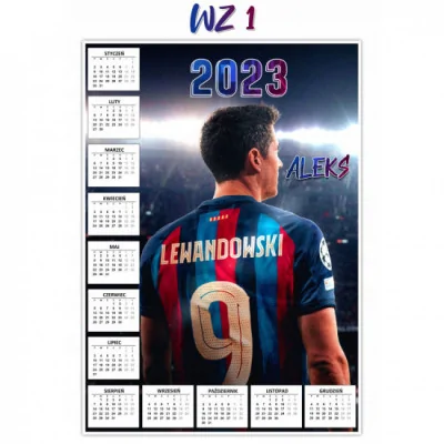 Kalendarz Plakatowy A3 Lewandowski Fc Barcelona