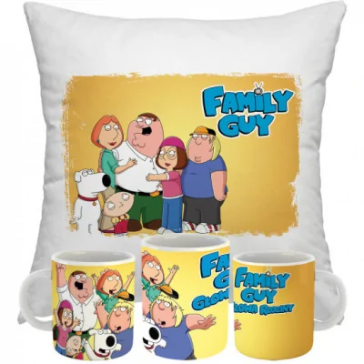 Zestaw Kubek Poduszk Family Guy Serial Prezent