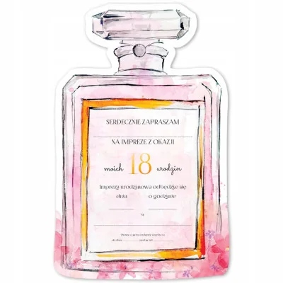 Zaproszenie Na 18 Urodziny Perfuma Chanel